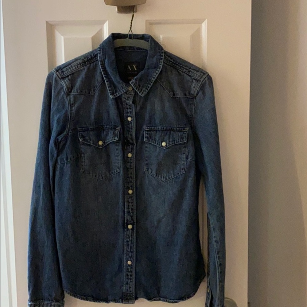 Jean Button-down Shirt